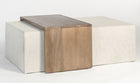 Ottoman con puente de madera