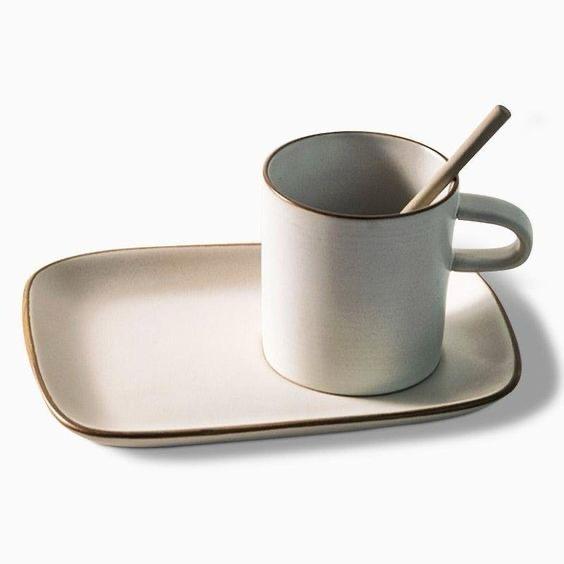 Tazas de té con plato (8 unidades)