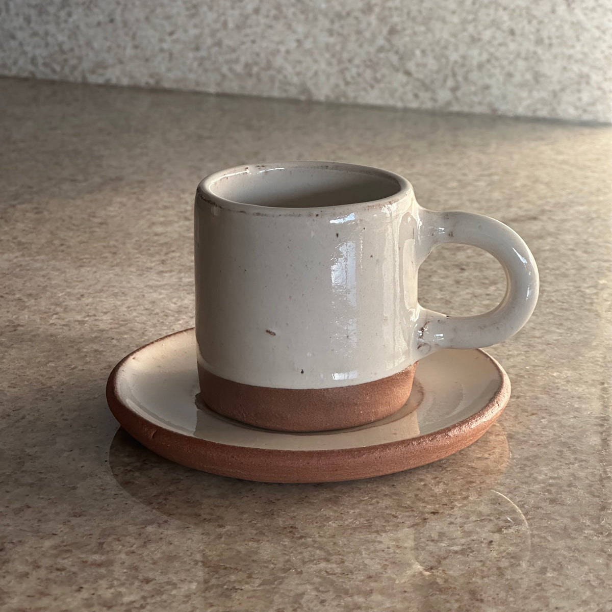 Taza de café con plato (set de 6 unidades)