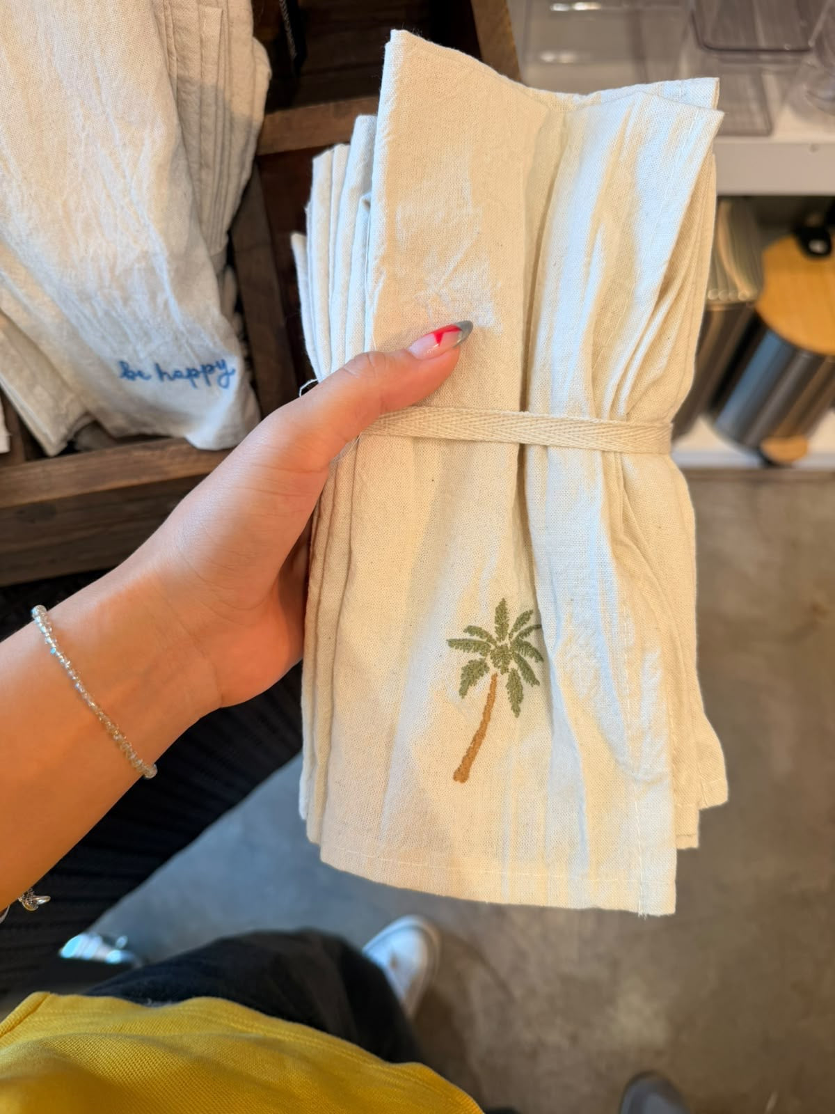 Set servilletas con palmera