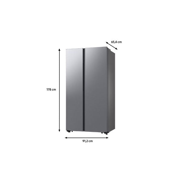 HELADERA SAMSUNG 564L SIDE BY SIDE NO FROST MATTE SILVER