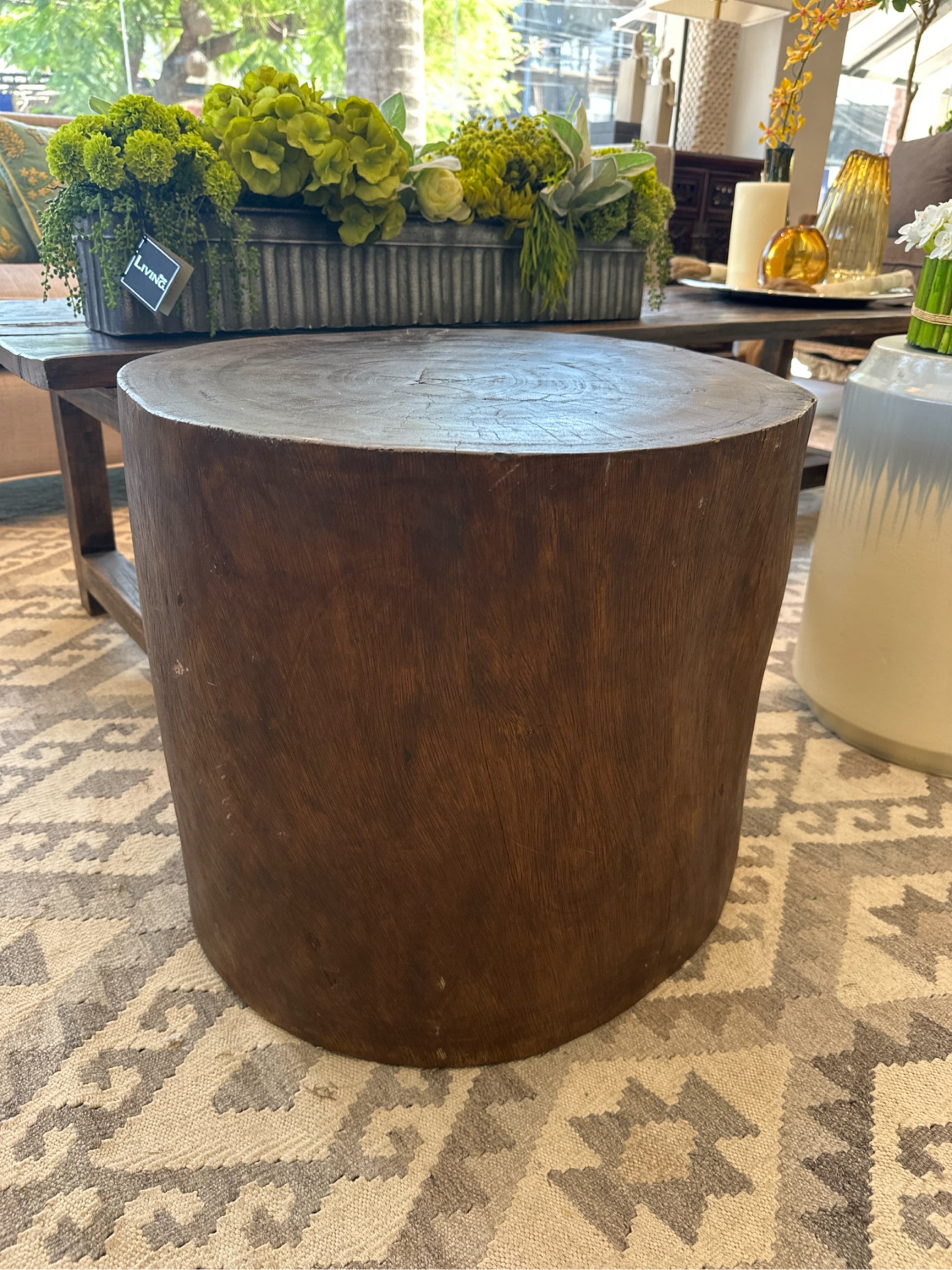 Mesa de apoyo tronco