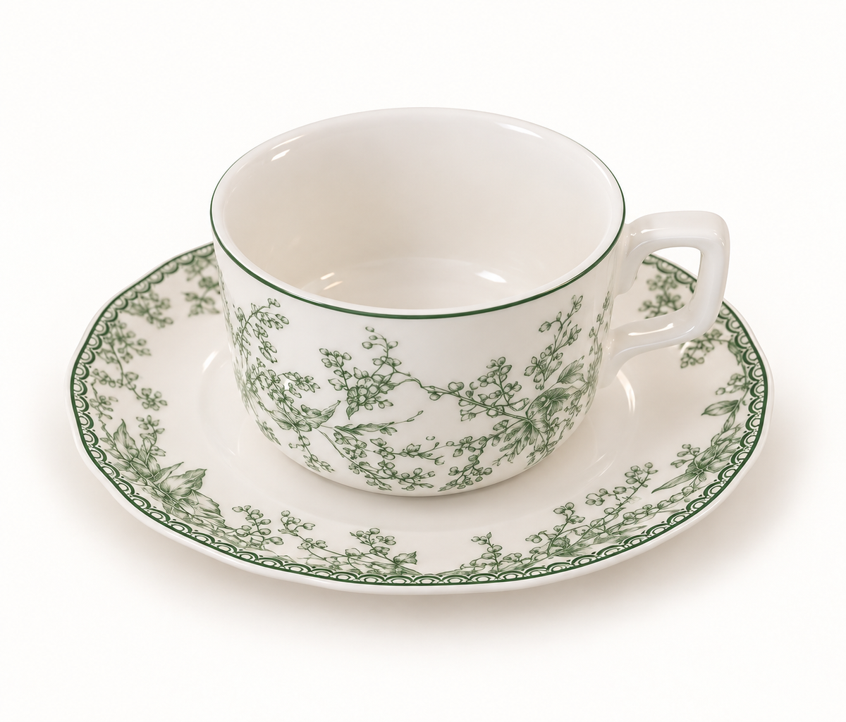 Set de tazas con plato (12)