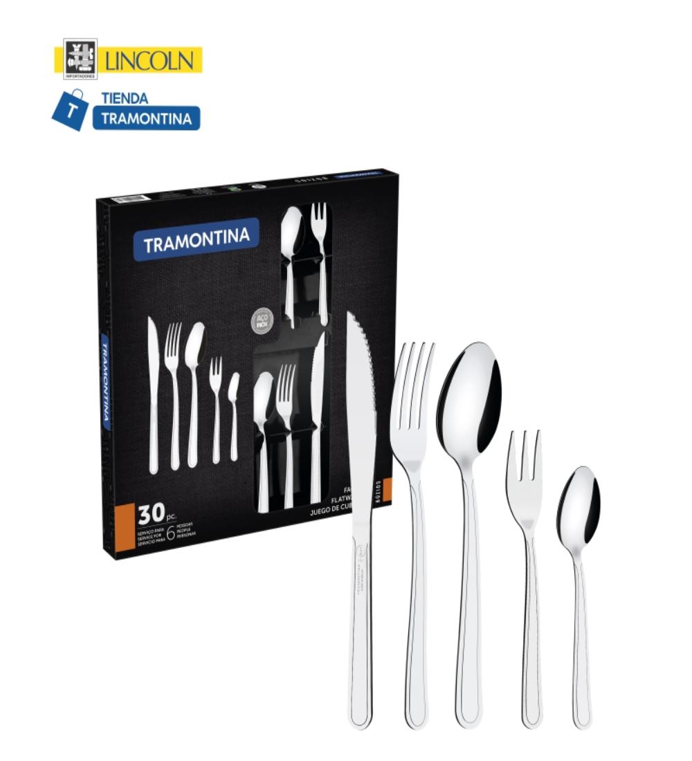 JUEGO DE CUBIERTOS BUZIOS Tramontina 30p
