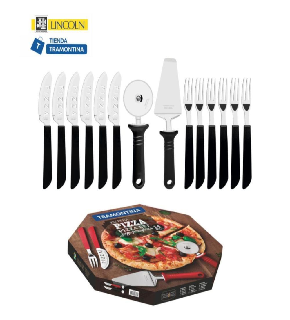 JUEGO DE CUBIERTOS PARA PIZZA TRAMONTINA