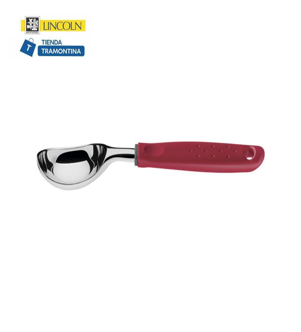 CUCHARA HELADO Tramontina Rojo 170