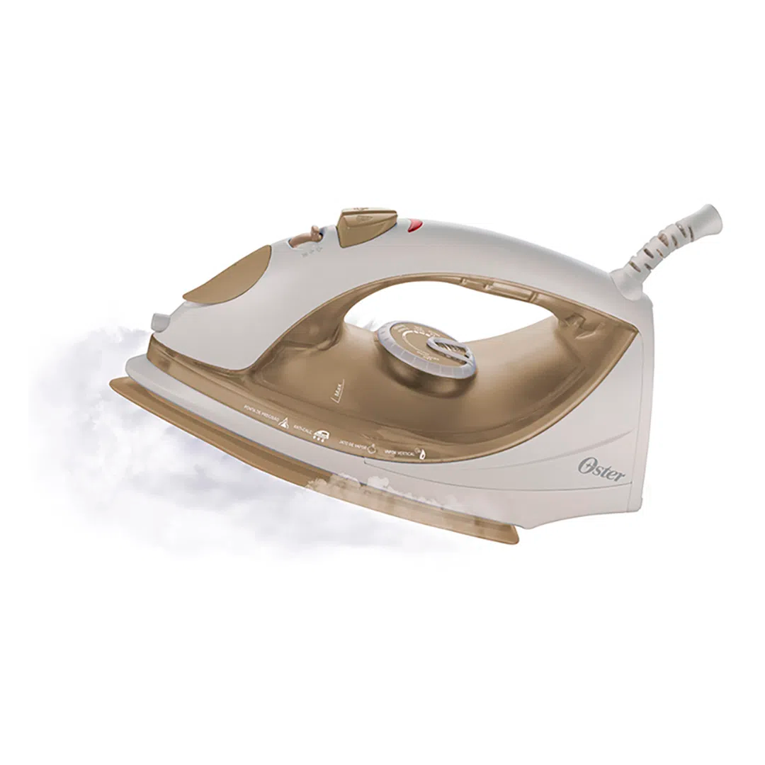PLANCHA A VAPOR OSTER ANTIHADERENTE BLANCO Y DORADO GCSTBS5907-057-2