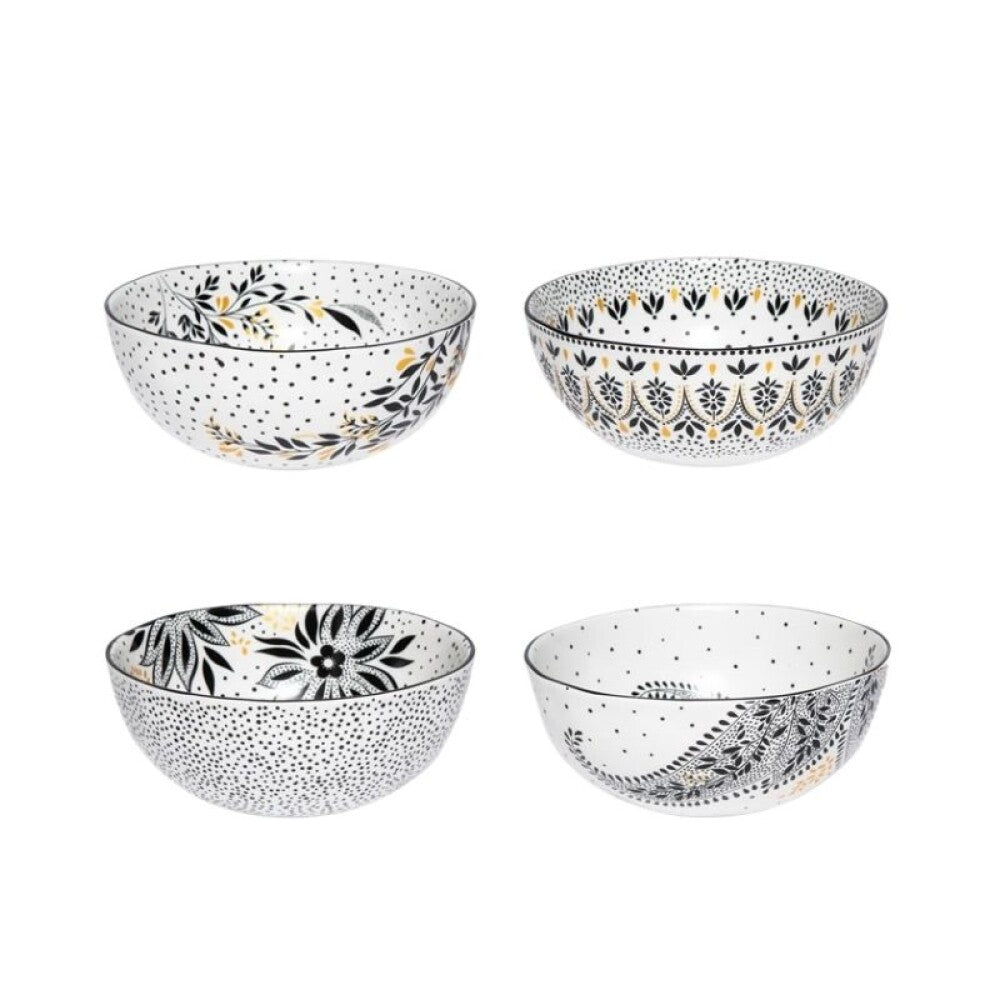 PORTMEIRION S MILLER ARTISANNE NOIR BOWL CEREAL 15 CM x4