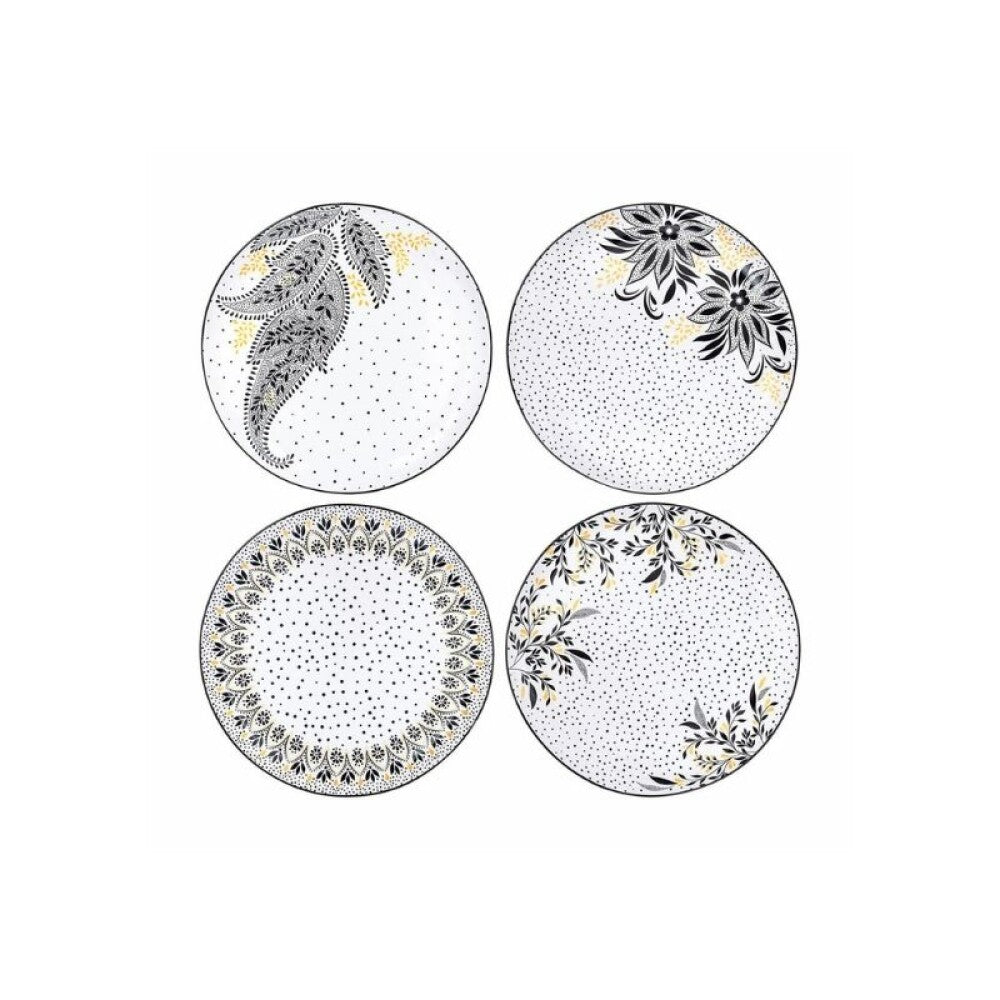 PORTMEIRION S MILLER ARTISANNE NOIR PLATO POSTRE 20 CM X 4