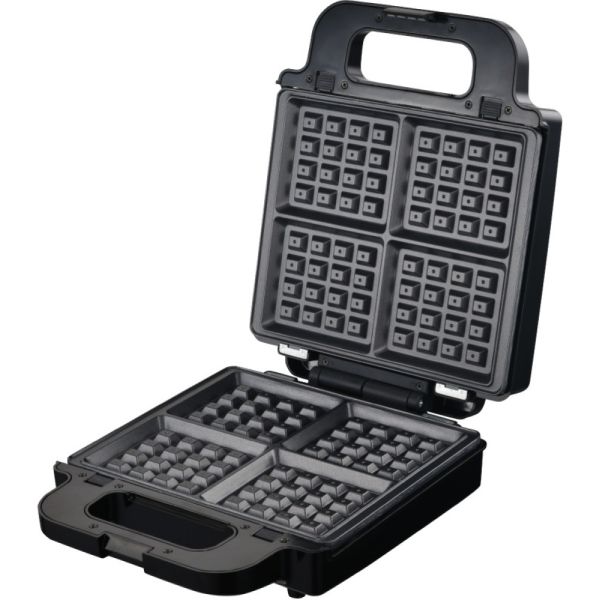Sandwichera con Placas Intercambiables Xion XI-SW43 3 en 1 1400 W 220v - Negro/Plata