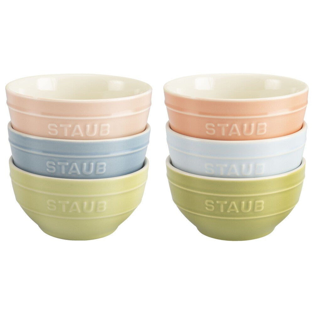 STAUB BOWL SET 6 PZ COLORES MIXTOS
