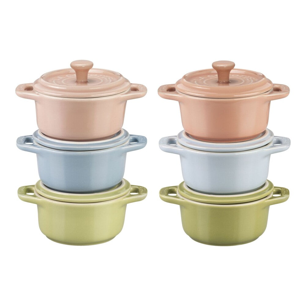 STAUB MINI COCOTTE SET 6 PZ COLORES MIXTOS