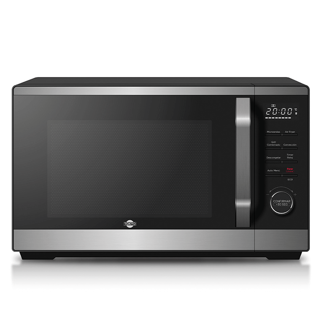 MICROONDAS AIRFRYER + GRILL TOKYO 23 LTS. INTERIOR ACERO INOX