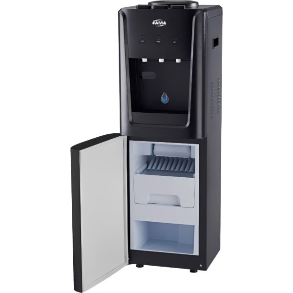 Bebedero de Pie Fama BFIM-21 Frío/Caliente/Natural con Fabricador de Hielo - Negro